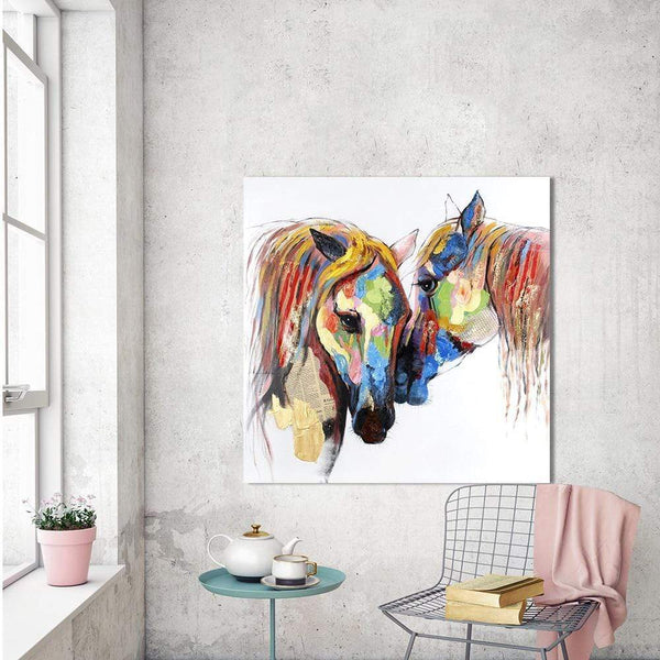 Wall Art Picture Animal Canvas Painting The Horse Lover For Living Room Home Decor No Frame Printed Painting JadeMoghul Inc. 