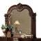 Traditional Style Wooden Frame Mirror, Cherry Brown