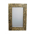 Urbanely Antique RectangularMosaic Patterned Mirror, Multicolor