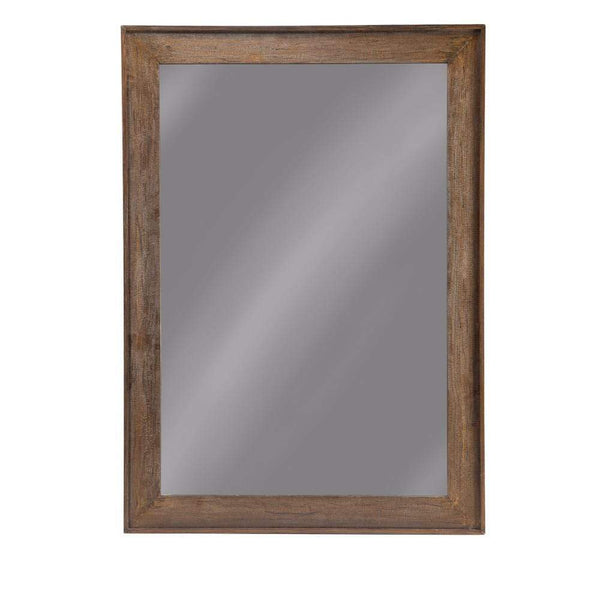 Wooden Frame Mirror, Brown