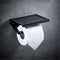 Wall Mounted Black Toilet Paper Holder Tissue Paper Holder Roll Holder With Phone Storage Shelf  Bathroom Accessories JadeMoghul Inc. 