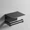 Wall Mounted Black Toilet Paper Holder Tissue Paper Holder Roll Holder With Phone Storage Shelf  Bathroom Accessories JadeMoghul Inc. 