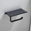 Wall Mounted Black Toilet Paper Holder Tissue Paper Holder Roll Holder With Phone Storage Shelf  Bathroom Accessories JadeMoghul Inc. 