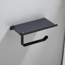 Wall Mounted Black Toilet Paper Holder Tissue Paper Holder Roll Holder With Phone Storage Shelf  Bathroom Accessories JadeMoghul Inc. 