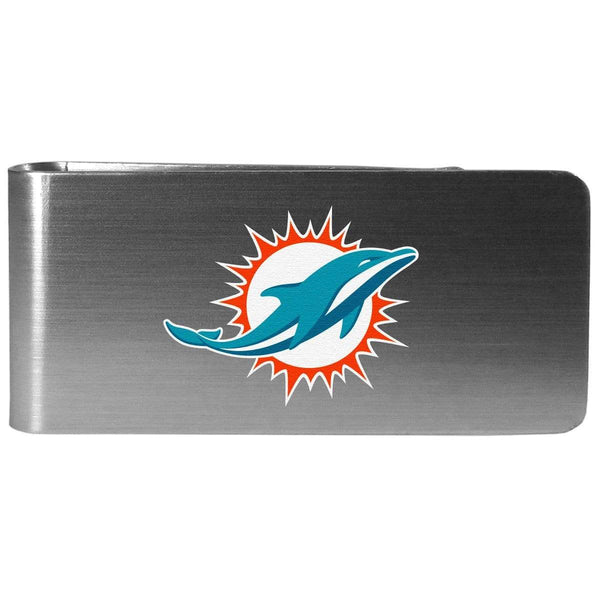 Miami Dolphins Steel Money Clip, Logo