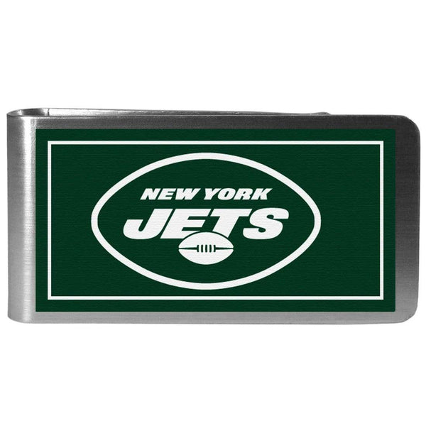 Wallets & Checkbook Covers New York Jets Steel Logo Money Clips SSK-Sports