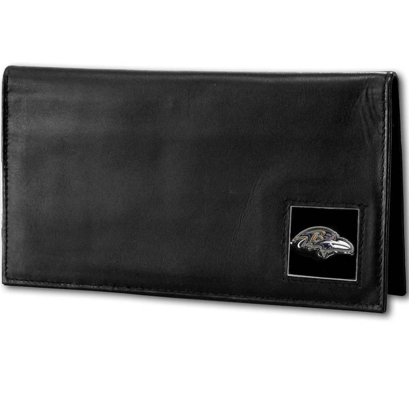 Wallets & Checkbook Covers NFL - Baltimore Ravens Deluxe Leather Checkbook Cover JM Sports-7