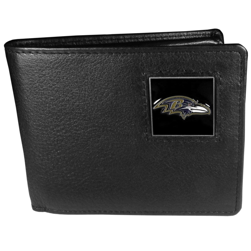 Wallets & Checkbook Covers NFL - Baltimore Ravens Leather Bi-fold Wallet Packaged in Gift Box JM Sports-7