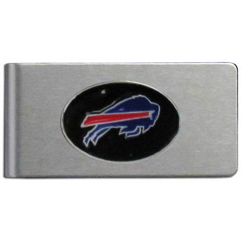 Wallets & Checkbook Covers NFL - Buffalo Bills Brushed Metal Money Clip JM Sports-7