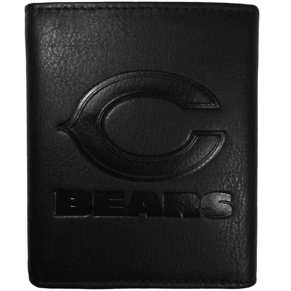 Wallets & Checkbook Covers NFL - Chicago Bears Embossed Leather Tri-fold Wallet JM Sports-7