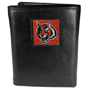 Wallets & Checkbook Covers NFL - Cincinnati Bengals Deluxe Leather Tri-fold Wallet Packaged in Gift Box JM Sports-7