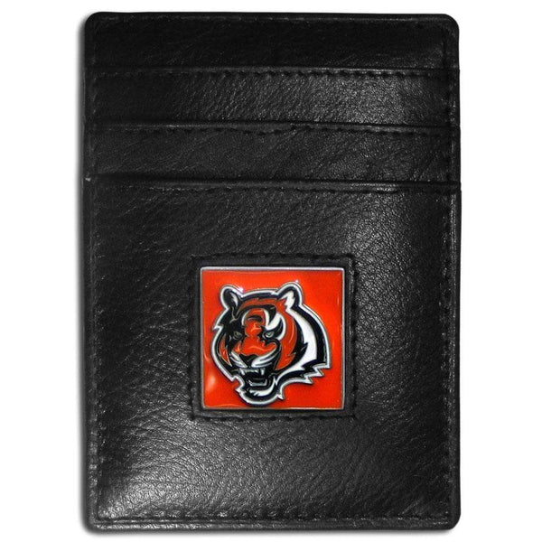 Wallets & Checkbook Covers NFL - Cincinnati Bengals Leather Money Clip/Cardholder JM Sports-7