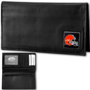 Wallets & Checkbook Covers NFL - Cleveland Browns Deluxe Leather Checkbook Cover JM Sports-7