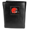 Wallets & Checkbook Covers NFL - Cleveland Browns Deluxe Leather Tri-fold Wallet Packaged in Gift Box JM Sports-7