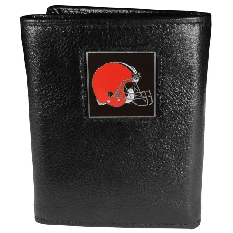 Wallets & Checkbook Covers NFL - Cleveland Browns Leather Tri-fold Wallet JM Sports-7