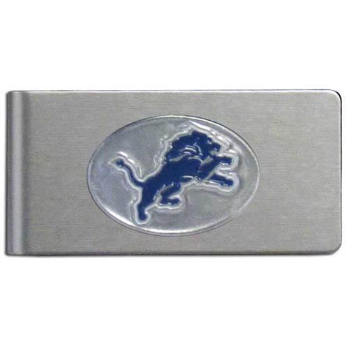 Wallets & Checkbook Covers NFL - Detroit Lions Brushed Metal Money Clip JM Sports-7