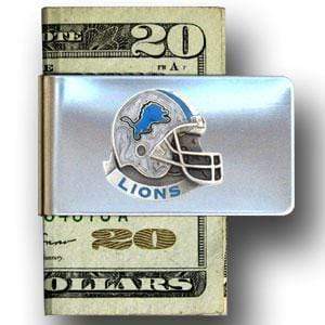 Wallets & Checkbook Covers NFL - Detroit Lions Steel Money Clip JM Sports-7