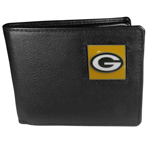 Wallets & Checkbook Covers NFL - Green Bay Packers Leather Bi-fold Wallet Packaged in Gift Box JM Sports-7