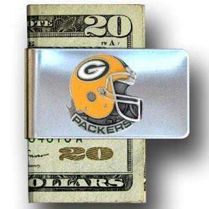 Wallets & Checkbook Covers NFL - Green Bay Packers Steel Money Clip JM Sports-7