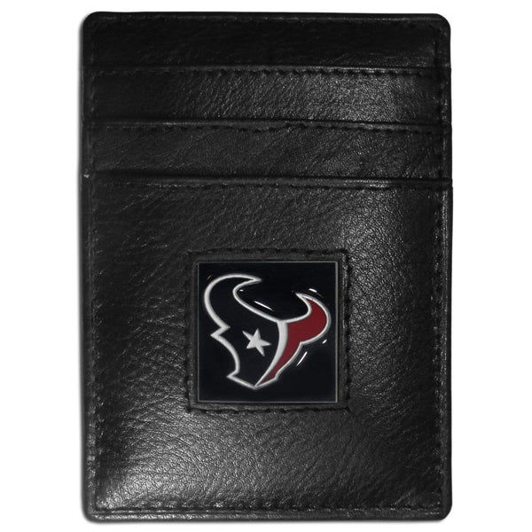 Wallets & Checkbook Covers NFL - Houston Texans Leather Money Clip/Cardholder JM Sports-7