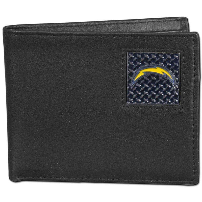 Wallets & Checkbook Covers NFL - Los Angeles Chargers Gridiron Leather Bi-fold Wallet Packaged in Gift Box JM Sports-7