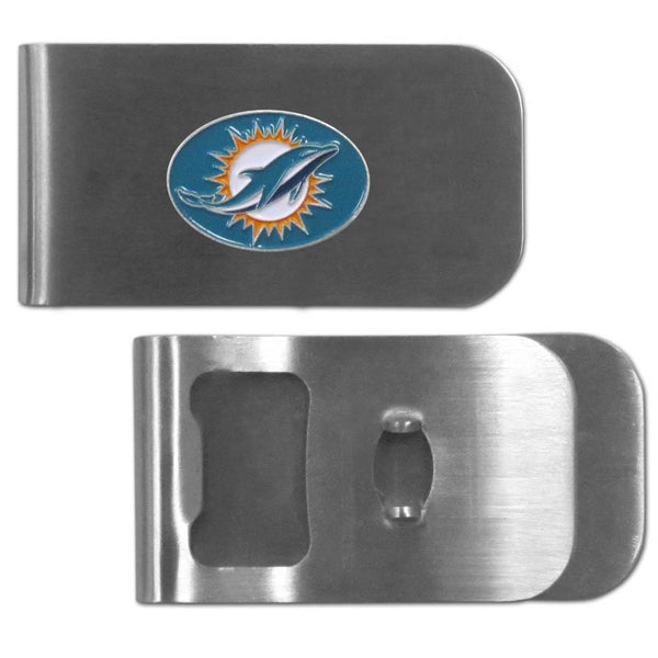 Wallets & Checkbook Covers NFL - Miami Dolphins Bottle Opener Money Clip JM Sports-7