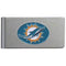 Wallets & Checkbook Covers NFL - Miami Dolphins Brushed Metal Money Clip JM Sports-7