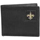 Wallets & Checkbook Covers NFL - New Orleans Saints Gridiron Leather Bi-fold Wallet JM Sports-7