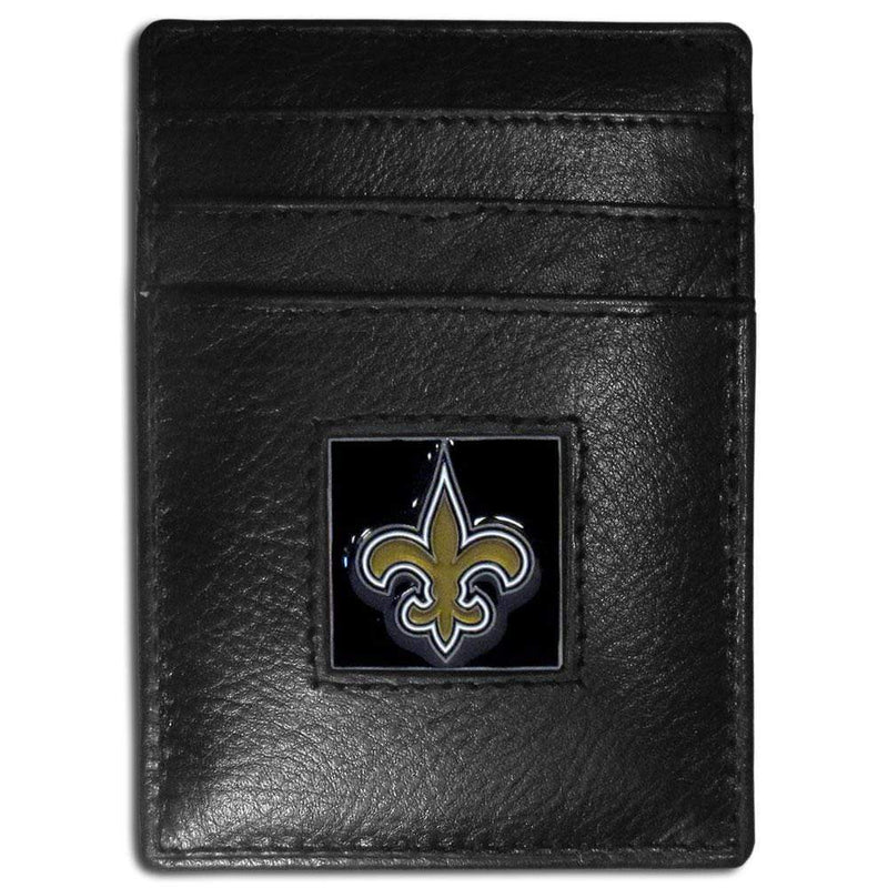 Wallets & Checkbook Covers NFL - New Orleans Saints Leather Money Clip/Cardholder JM Sports-7