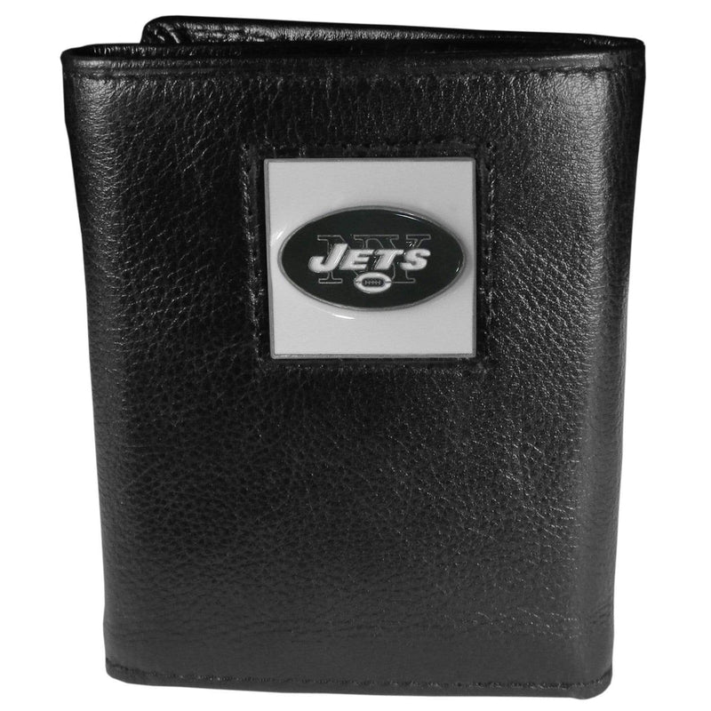 Wallets & Checkbook Covers NFL - New York Jets Deluxe Leather Tri-fold Wallet JM Sports-7