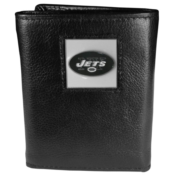 Wallets & Checkbook Covers NFL - New York Jets Deluxe Leather Tri-fold Wallet Packaged in Gift Box JM Sports-7