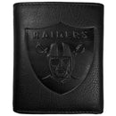 Wallets & Checkbook Covers NFL - Oakland Raiders Embossed Leather Tri-fold Wallet JM Sports-7