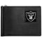 Wallets & Checkbook Covers NFL - Oakland Raiders Leather Bill Clip Wallet JM Sports-7