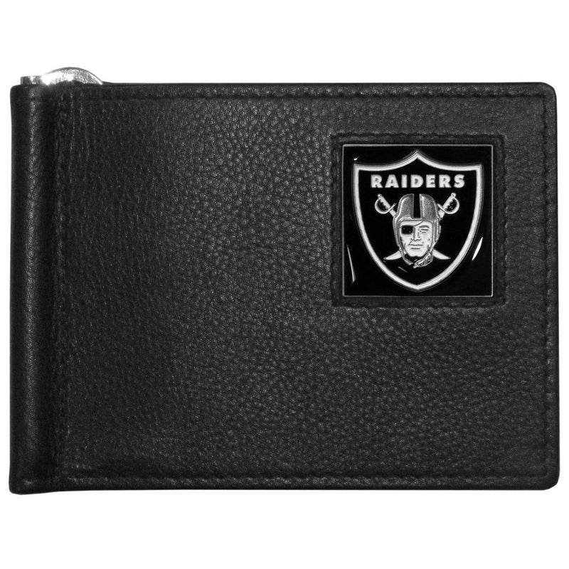 Wallets & Checkbook Covers NFL - Oakland Raiders Leather Bill Clip Wallet JM Sports-7