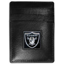 Wallets & Checkbook Covers NFL - Oakland Raiders Leather Money Clip/Cardholder Packaged in Gift Box JM Sports-7