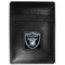 Wallets & Checkbook Covers NFL - Oakland Raiders Leather Money Clip/Cardholder Packaged in Gift Box JM Sports-7