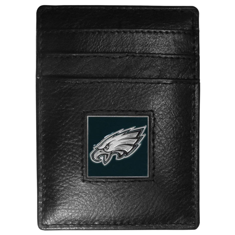 Wallets & Checkbook Covers NFL - Philadelphia Eagles Leather Money Clip/Cardholder JM Sports-7