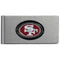 Wallets & Checkbook Covers NFL - San Francisco 49ers Brushed Metal Money Clip JM Sports-7