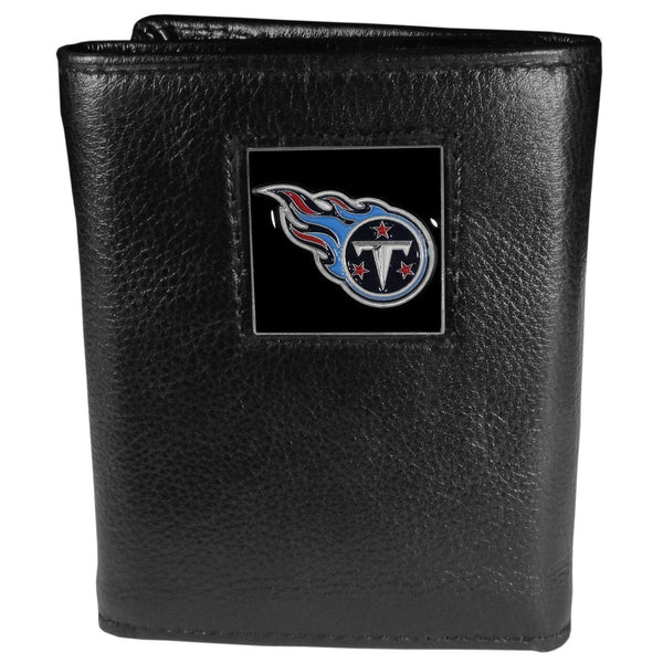 Wallets & Checkbook Covers NFL - Tennessee Titans Deluxe Leather Tri-fold Wallet Packaged in Gift Box JM Sports-7