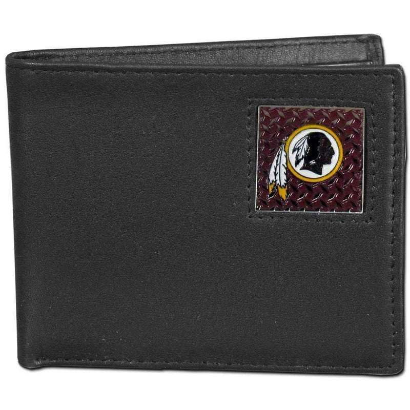 Wallets & Checkbook Covers NFL - Washington Redskins Gridiron Leather Bi-fold Wallet Packaged in Gift Box JM Sports-7