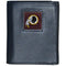 Wallets & Checkbook Covers NFL - Washington Redskins Gridiron Leather Tri-fold Wallet Packaged in Gift Box JM Sports-7