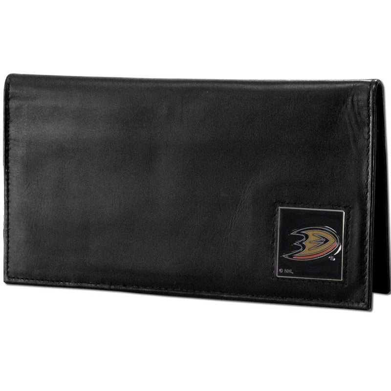 Wallets & Checkbook Covers NHL - Anaheim Ducks Deluxe Leather Checkbook Cover JM Sports-7