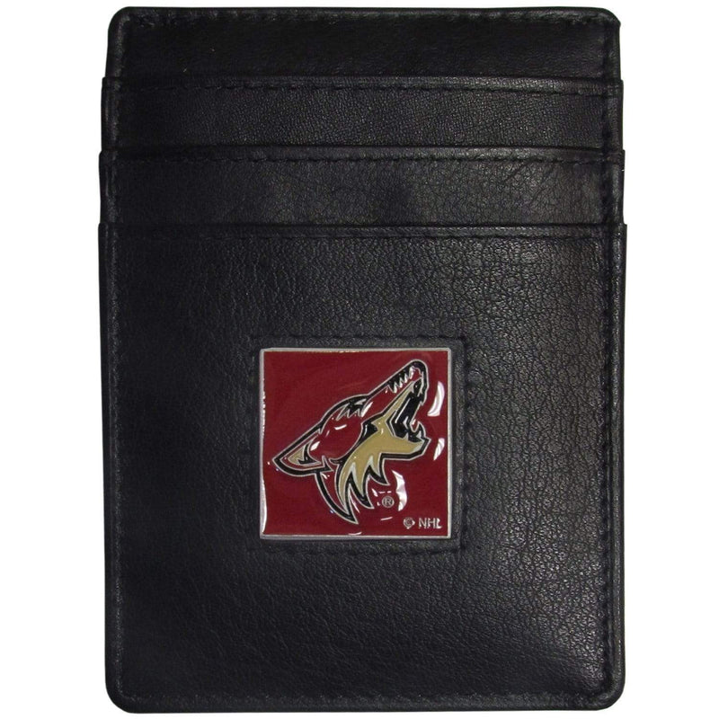 Wallets & Checkbook Covers NHL - Arizona Coyotes Leather Money Clip/Cardholder JM Sports-7