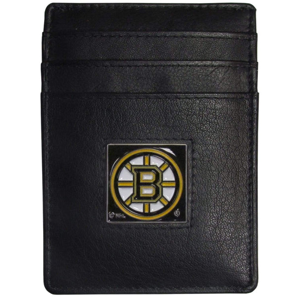Wallets & Checkbook Covers NHL - Boston Bruins Leather Money Clip/Cardholder JM Sports-7