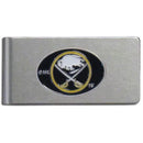 Wallets & Checkbook Covers NHL - Buffalo Sabres Brushed Metal Money Clip JM Sports-7