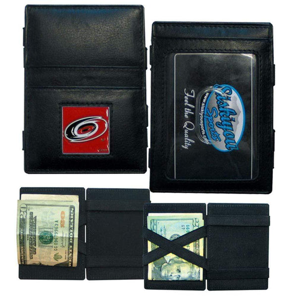 Wallets & Checkbook Covers NHL - Carolina Hurricanes Leather Jacob's Ladder Wallet JM Sports-7