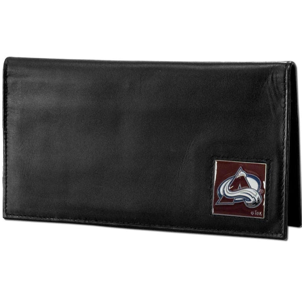 Wallets & Checkbook Covers NHL - Colorado Avalanche Deluxe Leather Checkbook Cover JM Sports-7