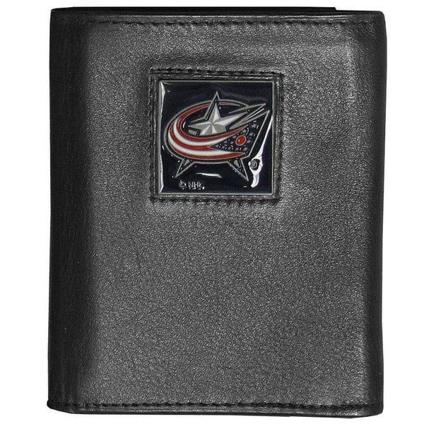 Wallets & Checkbook Covers NHL - Columbus Blue Jackets Deluxe Leather Tri-fold Wallet JM Sports-7