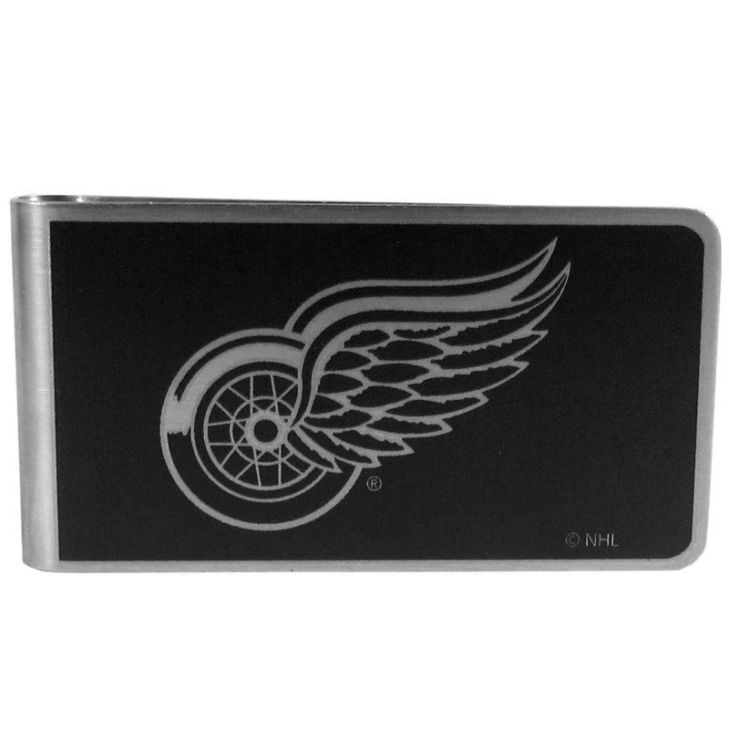 Wallets & Checkbook Covers NHL - Detroit Red Wings Black and Steel Money Clip JM Sports-7