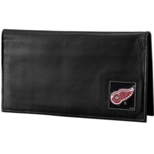 Wallets & Checkbook Covers NHL - Detroit Red Wings Deluxe Leather Checkbook Cover JM Sports-7